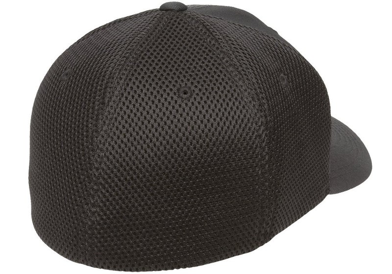 Flexfit Unisex Ultrafibre Airmesh Fitted Trucker Hat, Black, Small-Medium - Image 2